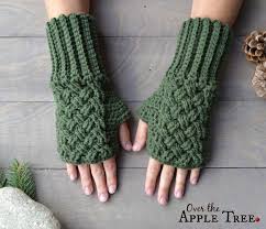 Maybe you would like to learn more about one of these? Celtic Weave Fingerless Gloves Pattern By Over The Apple Tree Crochet Gloves Pattern Fingerless Gloves Crochet Pattern Gloves Pattern