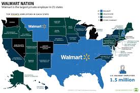 Map Nice To See Walmart Employs So Many People