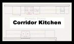 A plain white facing wall at the end of this. Free Kitchen Layout Plans Kitchen Plan Layout Corridor Kitchen Hallway Style Kitchen Desi Small Kitchen Floor Plans Kitchen Floor Plans Galley Kitchen Layout