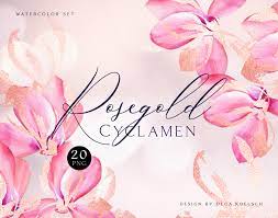 Its size is 660 mb and you can easily and free download it from this link. Watercolor Clipart With Pink Floral Rose Gold In Illustrations On Yellow Images Creative Store