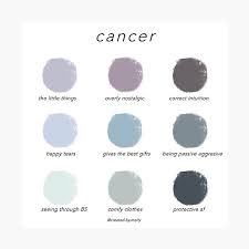 Cancers are maternal, domestic, and love to nurture others. Gemini Color Chart Photographic Print By Createdbymolly Redbubble