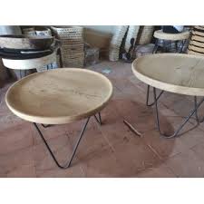 Coffee table sets add organization, style, and cohesiveness to your living room, study, or family room with our solid wood coffee table sets collections.each coffee table set includes handmade solid hardwood furniture built by skilled craftsmen who focus on details to create extraordinary quality. Handmade Wooden Tray Coffee Table On Metal Tripod