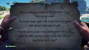 In sea of thieves, rare's game of seafaring and plundering, the developers chose to go in a different direction. Sea Of Thieves Wanderers Refuge Riddle
