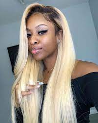 Honey Blonde Hairstyles For Black Women Like This Hairstyle Color And Idea Jingleshair Blondehair Blondeha Blonde Hair With Roots Hair Styles Blonde Weave