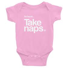 and dog said take naps baby bodysuit