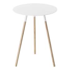 Yamazaki Home Official Site Small Round End Table In 2020 Round Side Table White Side Tables Side Table Design