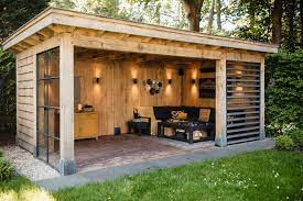 modern bijgebouw achtertuin huis tuinhuizen achtertuin huisje