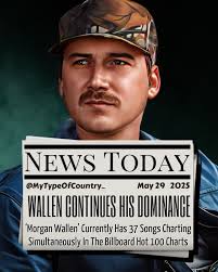 Morgan Wallen Achieves Number One Country Music Airplay Artist of 2024