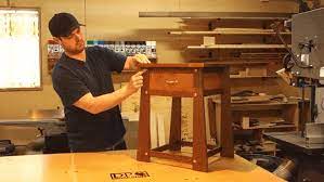 Diy nightstand | concrete and wood nightstand with plans. How To Build A Nightstand With A Secret Compartment Hidden In Its Top