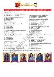 Hades, who apparently seeks revenge for. Descendants 2 Movie Worksheet Esl Worksheet By Ketfernandes