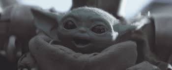 Use this free meme template from star wars the mandalorian to make a custom baby yoda meme to share with your friends. Baby Yoda Gif Happy