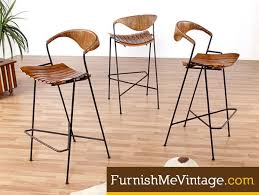 Set Of 3 Arthur Umanoff For Raymor Bar Stools Mid Century Modern Furniture Mid Century Modern Chair Bar Stools