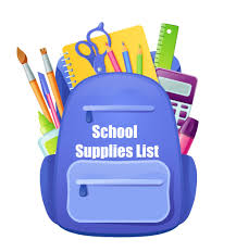 School Supplies List | Gunning Bedford ...