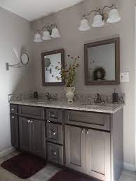 For a more streamlined, cleaner look, look for a recessed cabinet that hides the bulk of the unit. Pickled Gray Cabinets Grey Cabinets Kitchen Remodel Cabinet