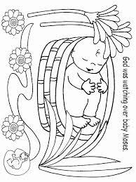 Baby Moses Coloring Page New Coloring Pages Baby Moses Bell Rehwoldt 8157 In 2020 Toddler Sunday School Baby Moses Crafts Sunday School Preschool