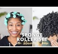 The Best Sponge Roller Set for Natural Hair - YouTube