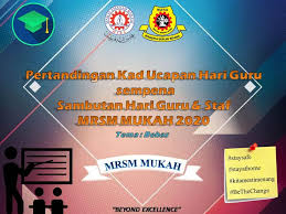 Teks ucapan wakil pelajar sempena sambutan hari gurubismilahhirahmanirahim. Mrsm Mukah Pertandingan Kad Ucapan Sempena Sambutan Hari Facebook