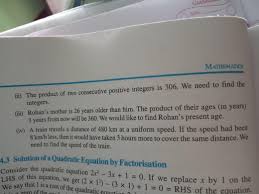 Square root of 42 is equal to 6. The Product Of Two Consecutive Positive Integer Is 306 We Need To Find The Integers Brainly In