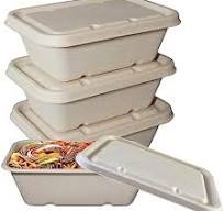 24oz Rectangular Food Container with Lids, Compostable Sugarcane Fiber  Biodegradable Eco-Friendly Take Out Containers, Microwave Safe - 500 PACK