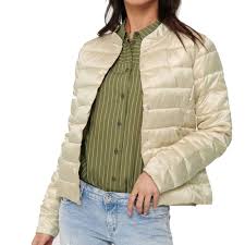Veste Matelassee Beige Femme Only Pamela Shimmer Espace Des Marques