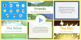 Poetry Powerpoint Ks1 Simple Poems Teacher Made