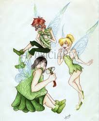 Image result for fairies, angels, peter pan