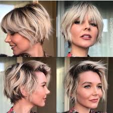 These are possibly the easiest, and most stylish way to gracefully grow out your bangs. Pin On Short Hair Don T Care