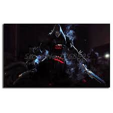 Reaper Gun Shadow Overwatchs Game Wallpaper Canvas Painting Print Living Room Home Decor Modern Wall Art Oil Painting Poster Painting Calligraphy Aliexpress