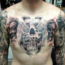 You have no items in your shopping cart. 41 Cool Evil Chest Tattoos