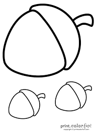 11 best free printable acorn coloring pages for kids. Trio Of Acorns Print Color Fun