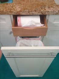 Hidden Drawer Inside Garbage Drawer For The Bags Hidden Kitchen Kitchen Cabinet Organization Cabinets Organization