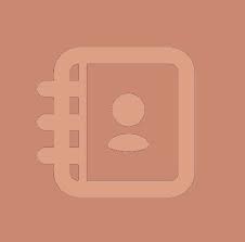 Beige Contacts App Icon Iphone App Design App Icon Phone Apps Iphone