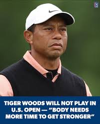 Tiger Woods announces he won't be competing in this year's U.S. Open.