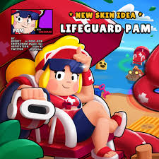 Brawl stars will be releasing four new premium skins for the theme of their summer update: Artstation Brawl Stars Fanart Skin Design Ji Un Ki