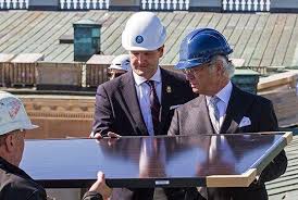 Why is the king of sweden wearing such silly hats? King Carl Xvi Gustaf Installs Solar Panels At The Palace