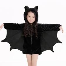 Kids Halloween Party Supply Cosplay Bat Zipper Jumpsuit Connect Wings Costume For Girls Bat Halloween Costume Halloween Costumes For Kids Halloween Costumes For Girls