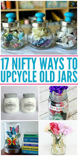 17 Nifty Ways To Upcycle Old Jars Reuse Candle Jars Crafts With Glass Jars Recycled Candle Jars
