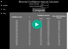 Binomial Confidence Interval Calculator