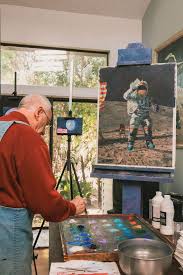 Alan Bean Isn T An Astronaut Who Paints He S An Artist Who Used To Be An Astronaut The Alcalde Air And Space Museum Turned Art Painting