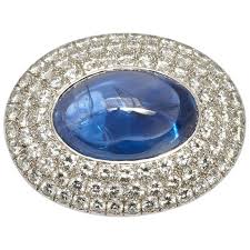 sapphire brooch