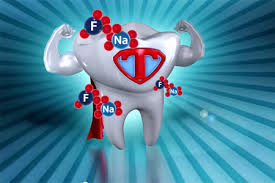 The hard outer layer covering the crowns (tops) of your teeth is known as the enamel. How Fluoride Fights Cavities American Dental Association