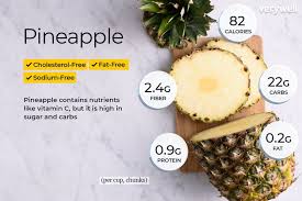 pineapple nutrition facts calories carbs and health benefits