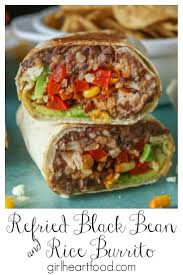 Refried Bean Burrito Seriously Delicious Recipe Refried Bean Burrito Refried Beans Recipes