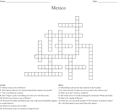 Maybe you would like to learn more about one of these? Mexico Crossword Wordmint