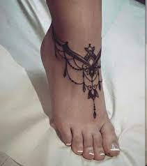 Blume temporäre tattoo 1 knöchel tattoos handgelenk tattoo sie erhalten 1 knöchel oder handgelenk tattoos und ausführliche anleitung. 1001 Fuss Tattoo Kette Inspirationen Die Die Besten Zier Furs Knochel Sind Tattoos Zenideen