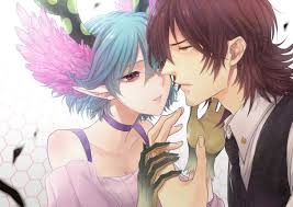 For anime characters, the hairstyle is especially important in bringing out the character's overall a hairstyle could easily make or break a man. Akuta Michi Blue Hair Brown Hair C Control Male Mikuni Souichirou Pointed Ears Q Control Red Eyes Yellow Eyes Konachan Com Konachan Com Anime Wallpapers