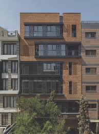 Niloofar Apartment Alidoost And Partners Facade Architecture Design Brick Architecture Facade House
