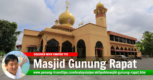 A short aerial movie of tanjung malim, perak (wiki: Masjid Jamek Kampung Melayu Gunung Rapat Ipoh Perak