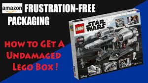 Cheaper to ship) packages with minimal graphics under … Amazon Frustration Free Lego Order Without Box Damage Youtube