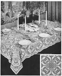Free Filet Crochet Tablecloth Or Bedspread Pattern Filet Crochet Orme Olmayan Desenler Tig Motifleri